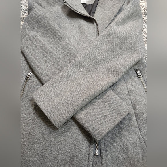 Kristen Blake, Wool blend, Gray, Size Small, Zip up, Pea Coat - Picture 8 of 16